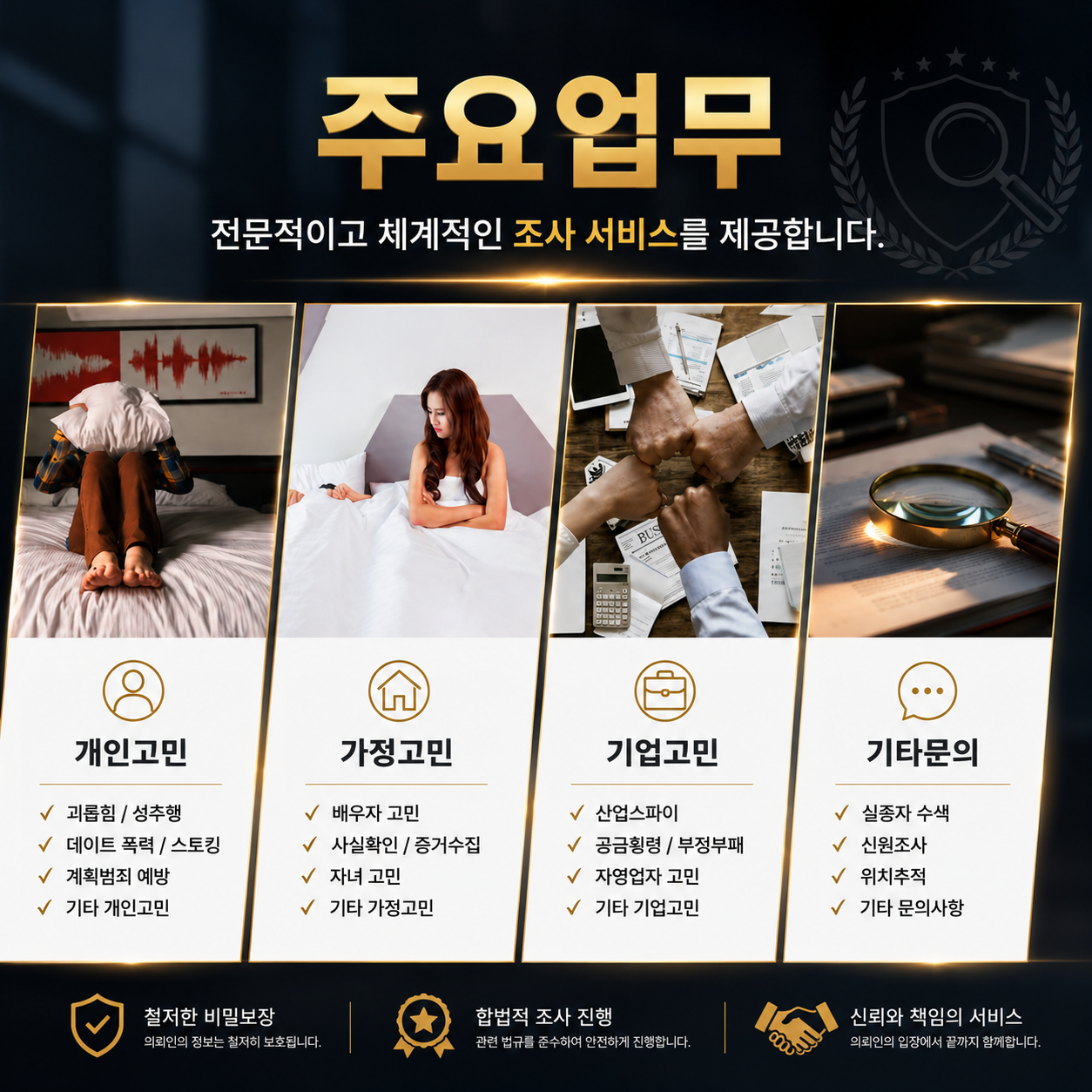 고양흥신소 고양탐정사무소 조사 결과의 신뢰도를 높이는 자료 분석 방법 2026